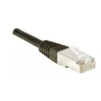 EXERTIS CONNECT Cat.6 S/FTP PiMF Patch Cable, Black, 0.7 m, Slim Snagless 856843