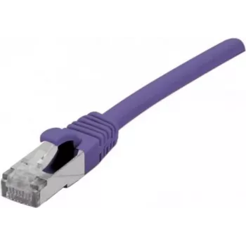 EXERTIS CONNECT Cat 6 F/UTP PoE halogen-free Patch Cable, purple, 10 m 854415