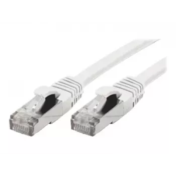 EXERTIS CONNECT S/FTP Cat 6A Patch Cable, White, 1.0 m, Slim Snagless Boot 858500