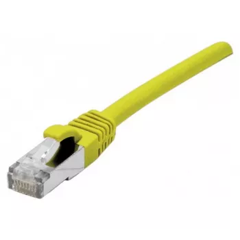 EXERTIS CONNECT Cat 6A S/FTP Patch Cable, 7.5 m, Yellow, Slimline Bend Protection 858425