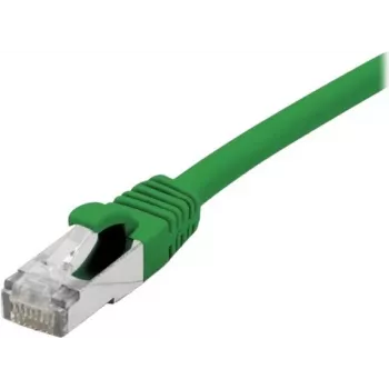 EXERTIS CONNECT Cat 6A S/FTP Patch Cable, 0.15m, Green 858433
