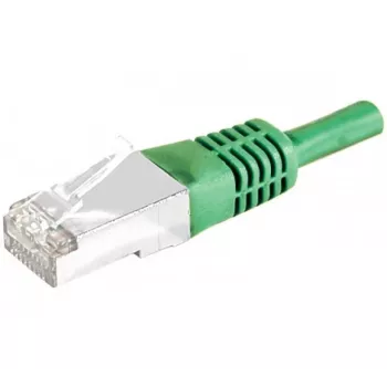 Exertis Connect 858351 Cat.6A S/FTP (PiMF) Class EA Patch Cable, 7.5 m, green, slim bend protection