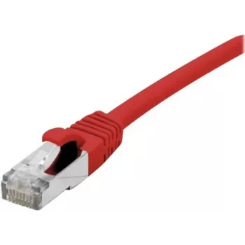 EXERTIS CONNECT Cat 6A S/FTP Patch Cable, Red, 0.3 m, Slim Snagless Boot 858466