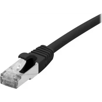 EXERTIS CONNECT Cat 6A S/FTP Patch Cable, 0.5 m, Black, Slim Snagless Boot 858483