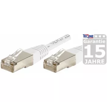 EXERTIS CONNECT Cat.6 S/FTP PiMF Patch Cable, White, 3.0 m, Slim Snagless Boot 856878