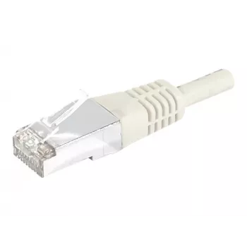 EXERTIS CONNECT 859510 Cat.6a F/UTP Patch Cable, 15 m, Grey, 10 Gbps, Slim Boot