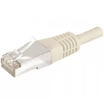 EXERTIS CONNECT Cat.6a F/UTP Patch Cable, 20 m, Grey, 10 Gbps, RJ45, Slim Bend Protection 859511