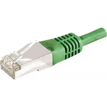 EXERTIS CONNECT Cat.6a F/UTP Patch Cable, 0.15 m, Green, 10 Gbps 859545