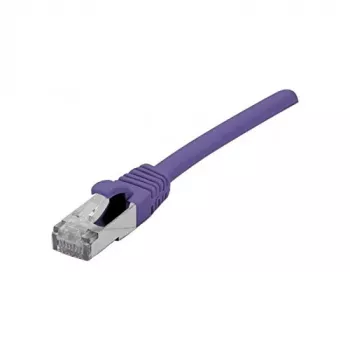 EXERTIS CONNECT Cat 6A S/FTP Patch Cable, Purple, 20 m, Slim Snagless, 10 Gbps 858524