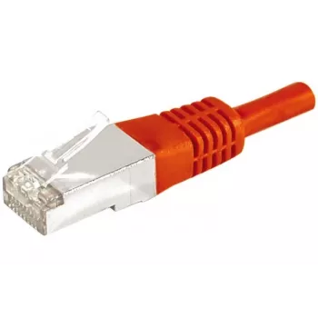 EXERTIS CONNECT Cat.6a F/UTP Patch Cable, Red, 0.3 m, 10 Gbps, Slim Snagless 859531