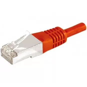 EXERTIS CONNECT Cat.6a F/UTP Patch Cable, Red, 0.5m, 10 Gbps, Slim Snagless Boot 859532