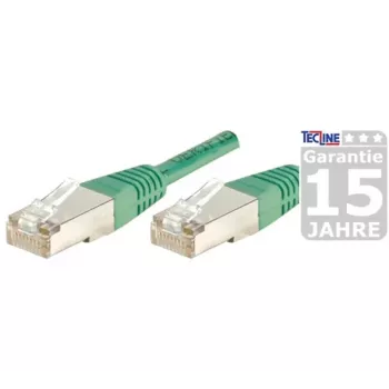 EXERTIS CONNECT S/FTP (PIMF) CAT.6A Class EA Patch Cable, Green, 25.0 m, Slim Snagless Boot 858355