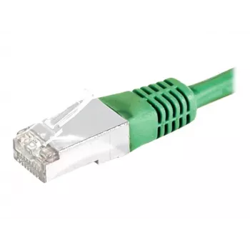 EXERTIS CONNECT Cat.6 S/FTP PiMF Patch Cable, RJ45, Green, 3 m 856875