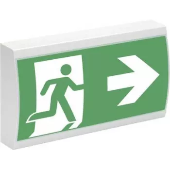 Eaton 40071349399 LED Emergency Light for Escape Routes, Ceiling/Wall Mounting, White