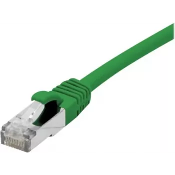 EXERTIS CONNECT Cat 6A S/FTP Patch Cable, 1.5 m, Green, Slim Snagless 858437