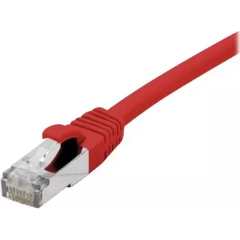 EXERTIS CONNECT Cat 6A S/FTP Patch Cable, Red, 0.5 m, Slim Snagless Boot 858467