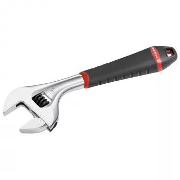 Facom 101.8G Adjustable Wrench 33 mm Polished Chrome with Bi-Material Grip 201 mm