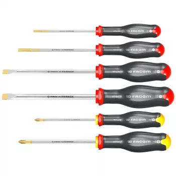 Facom PROTWIST 6-Piece Slotted and Phillips Screwdriver Set ATP.J6PB
