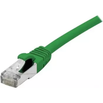 EXERTIS CONNECT Cat 6A S/FTP Patch Cable, 0.5 m, Green, Slim Snagless 858435