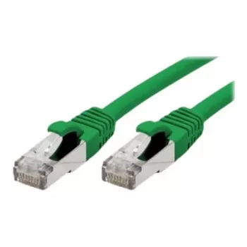 EXERTIS CONNECT Cat 6A S/FTP Patch Cable, 3.0 m, Green, Slim Snagless Boot 858439