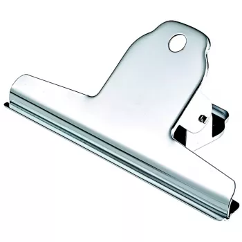 Wonday Metal Binder Clip Nickel-Plated 100mm Width 35mm Clamping Capacity 1 Piece FPI000073