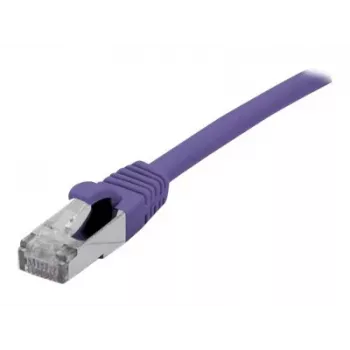 EXERTIS CONNECT Cat 6A S/FTP Patch Cable, 10m, Purple, Slim Snagless Boot 858522
