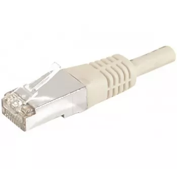 EXERTIS CONNECT 859500 Cat.6a F/UTP Patch Cable, 0.15 m, Grey, 10 Gbps, Slim Boot