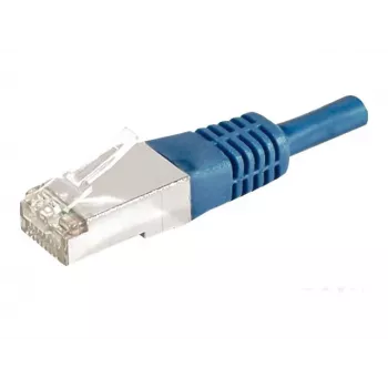 EXERTIS CONNECT Cat.6a F/UTP patch cable, 0.5 m, blue, 10 Gbps 859517