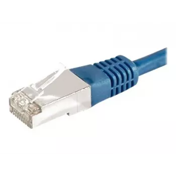 EXERTIS CONNECT Cat.6a F/UTP patch cable, 1m, blue, 10 Gbps 859518