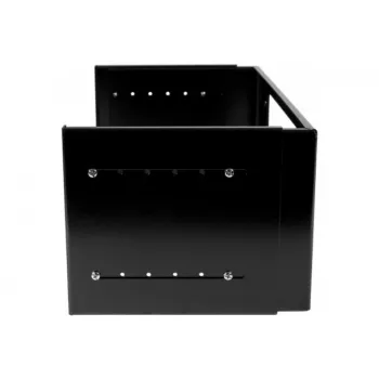 Exertis Connect 4U extendable wall-mount rack bracket, 19 inch, black, 250-400 mm depth, 20 kg load capacity 907716