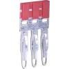 ETI ESC-PTP4/03/R Cross-Connection Plug Bridge, 3-Pole, Red, for ESC-CBC.4 & ESC-CBC.4B Terminal Blocks 003903029