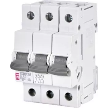 ETI ETIMAT P10 3-Pole C20 20A 10kA 400V AC Miniature Circuit Breaker