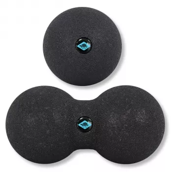 SCHILDKRÖT Dual Massage Set, 2-Piece: 1 Peanut Ball (approx. 80 x 160 mm), 1 Massage Ball - 1 Piece (960134)