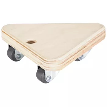 Wagner design yourself Transport Roller MM 1313 Birch 140 x 140 x 43 mm, 100 kg Load Capacity, 4 Swivel Castors 20131301