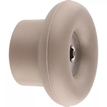 Wagner design yourself DOT wardrobe hook, Taupe, 1 hook, die-cast zinc, screw mounting 17022121