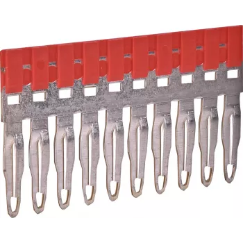 ETI ESC-PTP4/10/R Plug-in Bridge for Cross-Connection, 10-Pole, Red, 32 A, 800 V 003903030