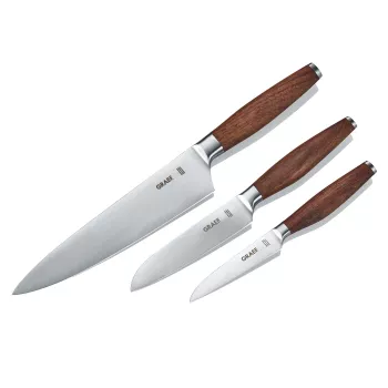 GRAEF KN 5150 Kitchen Knife Set 3-Piece Solingen Blades 9cm/13cm/20cm