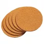 KESPER Coaster Set Made of Natural Cork, 6-Piece, Square, Heat-Resistant, 100x100x5 mm, Environmentally Friendly