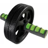 SCHILDKROT AB Roller / Ab Trainer, Black/Green, Dual Wheel, 185 mm Diameter, 45 mm Width 960045