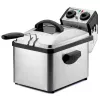 Rommelsbacher FRP 2135/E Rectangular Deep Fryer, 3.5 L Oil Capacity, Cool-Zone Technology, Permanent Filter, Adjustable Thermostat, Timer, Stainless Steel