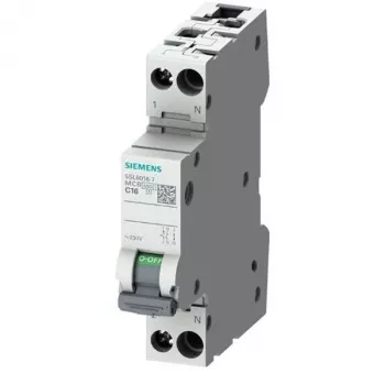 SIEMENS SENTRON 5SL6 Miniature Circuit Breaker 230V 6kA 1P+N B13 (5SL6013-6)