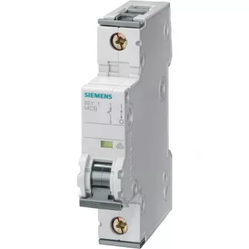 Siemens 5SY5110-7 Miniature Circuit Breaker, 1-Pole, 10 A, Tripping Characteristic C, 6 kA, 230/400 V AC