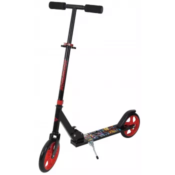 SCHILDKROT City Scooter Road Catcher Graffiti Aluminium Deck 200 mm PU Wheels Foldable 3-Stage Height Adjustable 510203