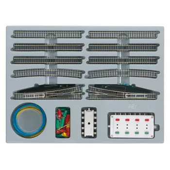 Märklin 08191 Z-Gauge Extension Set E with Electric Turnouts