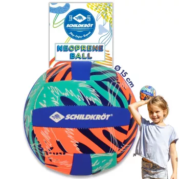 SCHILDKROT Neoprene Mini Beach Volleyball Size 2 Soft Textile Surface Saltwater-resistant 970342