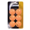 DONIC SCHILDKRÖT Jade Table Tennis Balls, 6-Pack, Orange, Plastic, for Hobby Players 618378