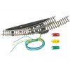 Märklin Z-Gauge Electromagnetic Curved Turnout Left - Black/Yellow 8568