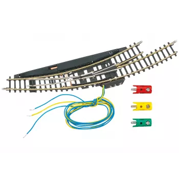 Märklin Z-Gauge Electromagnetic Curved Turnout Left - Black/Yellow 8568