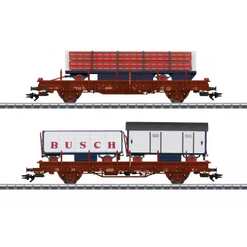 Märklin 45042 H0 2-part Freight Wagon Set Circus Busch of the DR