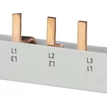 SIEMENS pin busbar 4x3-Phase 5ST3645, 12 modules, 63 A, 400 V, 10 mm², fully insulated